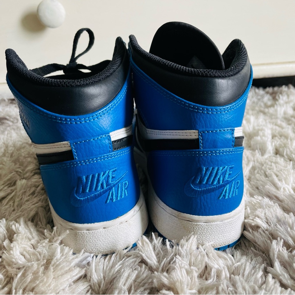 RARE 2016 Nike Air Jordan 1 Retro High OG GS SZ 5Y Soar Blue - Picture 3 of 7